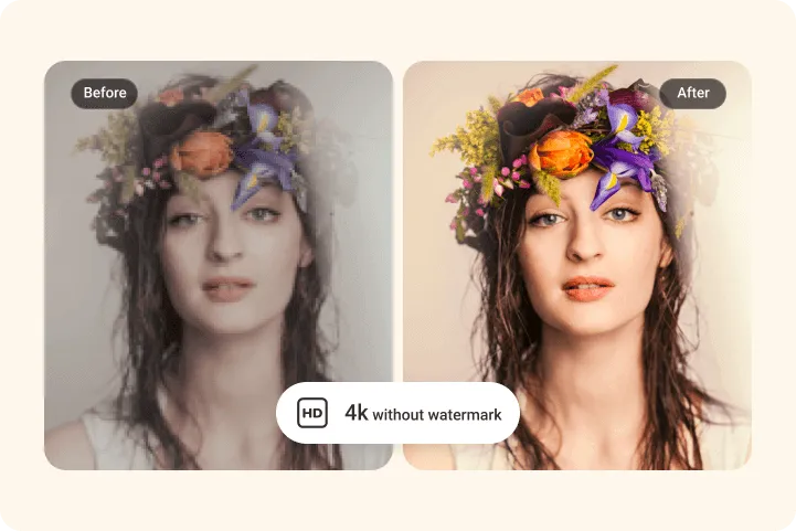 Usar el mejorador de imágenes de PhotoGrid para generar imágenes 4K sin marcas de agua